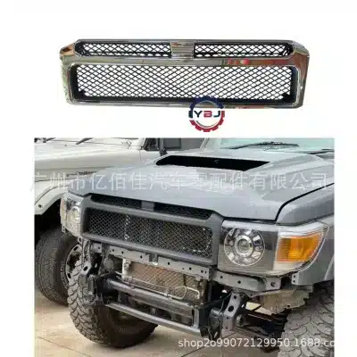 Front Radiator Grille Matte Black Mesh Replacement for Toyota Land Cruiser LC76 LC79 2007-2021 Front Radiator Grille Matte Black Mesh Replacement for Toyota Land Cruiser LC76 LC79 2007-2021