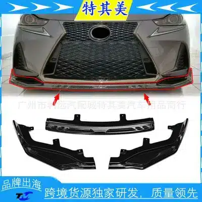 Front Bumper Lip Spoiler Splitter Carbon Fiber Style for 2017-2020 Lexus IS200t IS300 IS350 F-Sport Front Bumper Lip Spoiler Splitter Carbon Fiber Style for 2017-2020 Lexus IS200t IS300 IS350 F-Sport