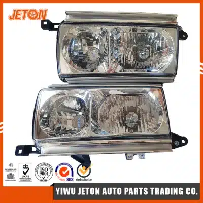 Right Passenger Side Crystal Glass Headlight for 1990-1997 Toyota Land Cruiser FJ80 FJ82, OE Replacement 81110-60695 Right Passenger Side Crystal Glass Headlight for 1990-1997 Toyota Land Cruiser FJ80 FJ82, OE Replacement 81110-60695