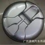 Rear Tailgate Spare Tire Protective Cover with Shovel Slot for Toyota Land Cruiser Prado FJ120 2700, Gray ABS