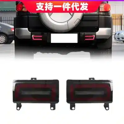 Rear Bumper LED Tail Light Assembly for 2007-2022 Toyota FJ Cruiser, G-Style 4-Function Brake Turn Signal Lamp