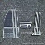 Non-Slip Aluminum Fuel and Brake Pedal Covers for 2020-2026 Toyota RAV4, No-Drill Installation