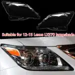 Headlight Lens Cover Replacement for 2012-2015 Lexus LX570, Passenger Side Headlamp Clear Shell with Sealing Glue