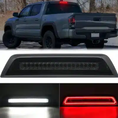 LED Third Brake Light Smoked Lens Rear High Mount Stop Lamp for Toyota Tacoma, IP67 Waterproof, 2835 LED Chips LED Third Brake Light Smoked Lens Rear High Mount Stop Lamp for Toyota Tacoma, IP67 Waterproof, 2835 LED Chips