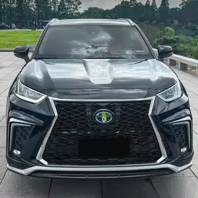 Full Body Kit Front and Rear Bumper Assembly for 2022-2024 Toyota Highlander, ABS Large Surround Conversion Full Body Kit Front and Rear Bumper Assembly for 2022-2024 Toyota Highlander, ABS Large Surround Conversion