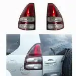 Rear Bumper LED Tail Light Assembly for Toyota Land Cruiser Prado FJ120 2003-2009, Brake Fog Parking Lamp
