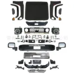 2024 Style Facelift Conversion Body Kit for Toyota Land Cruiser LC76, Front Bumper Grille and Headlight Upgrade Set