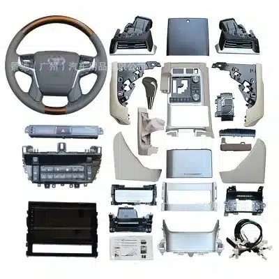 Interior Upgrade Central Control Assembly with Steering Wheel and 9-Inch Screen for 2008-2015 Toyota Land Cruiser LC200 Interior Upgrade Central Control Assembly with Steering Wheel and 9-Inch Screen for 2008-2015 Toyota Land Cruiser LC200