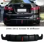 Rear Bumper Lip Diffuser Replacement for 2006-2012 Lexus IS250 IS300 IS350, Performance Style Plastic Body Kit