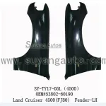 Front Fender Panel Replacement for Toyota Land Cruiser 4500 FJ80 Series, Metal with EDP Coating