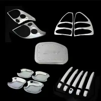 Chrome Fuel Tank Cap Cover Trim with Lettering for 2003-2009 Toyota Prado FJ120, ABS Chrome Exterior Decor Chrome Fuel Tank Cap Cover Trim with Lettering for 2003-2009 Toyota Prado FJ120, ABS Chrome Exterior Decor