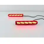 LED Rear Bumper Fog Lights with 3-Function Running Brake Turn Signal for Toyota FJ Cruiser (US & Middle East Editions)