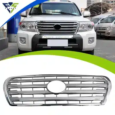 Front Bumper Grille Full Chrome Electroplated Replacement for Toyota Land Cruiser LC200 2008-2015 Front Bumper Grille Full Chrome Electroplated Replacement for Toyota Land Cruiser LC200 2008-2015