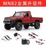Metal Drive Axle Assembly for MN82 LC79 1/12 RC Crawler, Heavy Duty Upgrade Part – Black