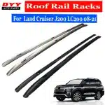 Silver Roof Rack Luggage Rails European Style for Toyota Land Cruiser LC200 & Lexus LX570