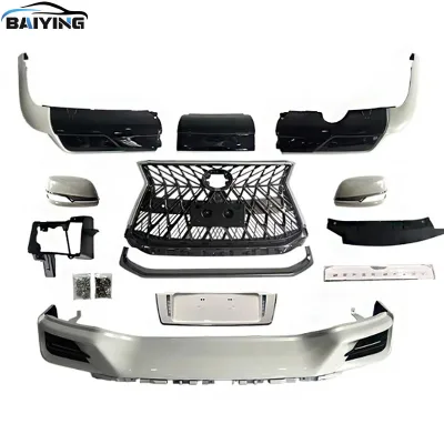 Full Body Kit Small Surround Front and Rear Bumper Lip with Mesh Grille for Lexus LX570 Full Body Kit Small Surround Front and Rear Bumper Lip with Mesh Grille for Lexus LX570