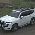 Roof Rack Cargo Platform Black Luggage Carrier System for Toyota Land Cruiser LC300 2022-2024
