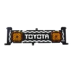 Front Grille Laser Spotlight Auxiliary LED Fog Lights for Toyota FJ Cruiser 2007-2022, ABS Housing