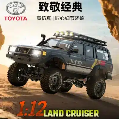 1:12 Scale Toyota Land Cruiser LC80 RC Rock Crawler, 4WD Full Scale Off-Road Remote Control Vehicle, Yellow Edition 1:12 Scale Toyota Land Cruiser LC80 RC Rock Crawler, 4WD Full Scale Off-Road Remote Control Vehicle, Yellow Edition