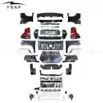 Full Face-lift Conversion Kit Headlights and Taillights for Toyota Prado LC120 Upgraded to 2018 LC150 Look, ABS Material