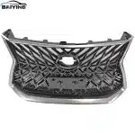 Front Bumper Upper Grille Assembly for 2016-2022 Lexus LX570, Black Finish Replacement