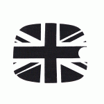Fuel Tank Cap Sticker British Flag Decal Black for 2007-2021 Toyota FJ Cruiser