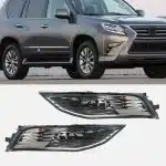Front Bumper Fog Light Assembly with Turn Signal DRL for Lexus GX400 GX460, 12V 19W Halogen, Driver or Passenger Side