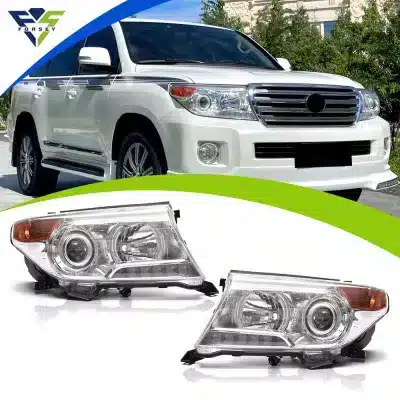 Original Style Headlight Assembly Clear Lens for 2012-2015 Toyota Land Cruiser LC200, Driver and Passenger Side Original Style Headlight Assembly Clear Lens for 2012-2015 Toyota Land Cruiser LC200, Driver and Passenger Side