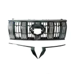 Front Bumper Air Intake Grille Replacement for 2018-2022 Toyota Land Cruiser Prado FJ150, durable PP Plastic