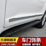 Body Side Door Molding Trim Strips for 2008-2020 Toyota Land Cruiser LC200, ABS Anti-Scratch Protection Set