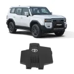 Engine Protection Cover Dust Shield Replacement for 2024 Toyota Land Cruiser Prado LC250, ABS Black