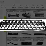 Front Bumper Lower Grille Replacement for Lexus GX460, OE Number 53112-60330, ABS Material