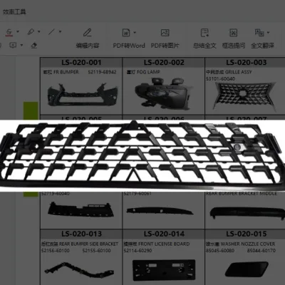 Front Bumper Lower Grille Replacement for Lexus GX460, OE Number 53112-60330, ABS Material
