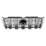 Front Bumper Grille Replacement for 2014 Toyota Land Cruiser Prado FJ150, ABS Plastic