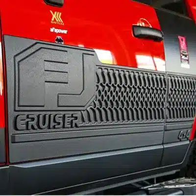 Widened Side Door Guard Trim Panels and Anti-Scratch Protective Strips for Toyota FJ Cruiser Widened Side Door Guard Trim Panels and Anti-Scratch Protective Strips for Toyota FJ Cruiser