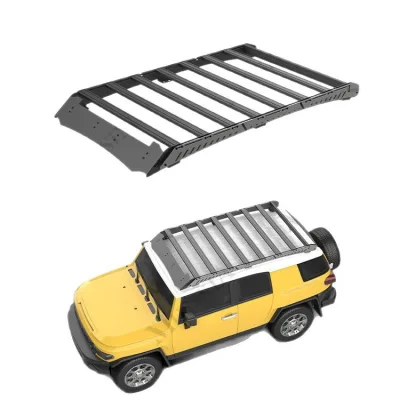 Heavy-Duty Roof Rack Cargo Platform Compatible with 2007-2022 FJ Cruiser, Matte Black Luggage Carrier Heavy-Duty Roof Rack Cargo Platform Compatible with 2007-2022 FJ Cruiser, Matte Black Luggage Carrier