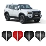 Side Fender Vent Decorative Stickers Matte Red Trim for 2024 Toyota Land Cruiser Prado LC250