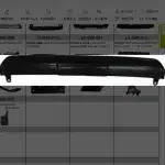 Rear Bumper Central Bracket Support 52169-60170 for Lexus GX460, ABS Material