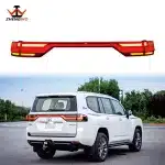 Rear Trunk LED Through Tail Light Assembly with Water Flow Sequential Turn Signals for 2022-2024 Toyota Land Cruiser LC300