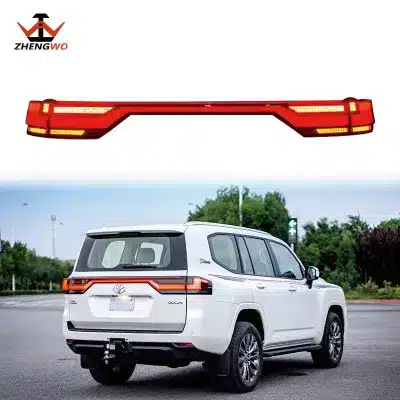 Rear Trunk LED Through Tail Light Assembly with Water Flow Sequential Turn Signals for 2022-2024 Toyota Land Cruiser LC300