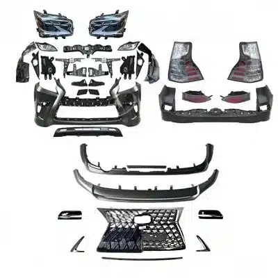 Full Body Kit Conversion for 2010-2018 Lexus GX460, Upgrade to 2020 Facelift Design, ABS Material Full Body Kit Conversion for 2010-2018 Lexus GX460, Upgrade to 2020 Facelift Design, ABS Material