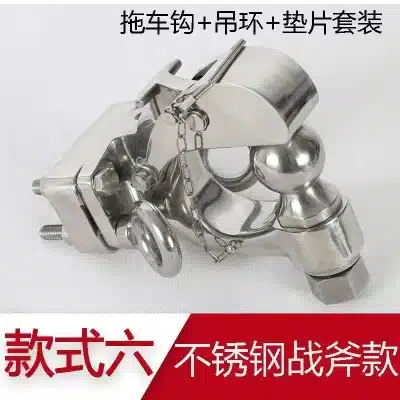 Heavy Duty 304 Stainless Steel Rear Trailer Hitch Hook Mirror Silver for Land Cruiser, Nissan Patrol, Lexus LX570 Heavy Duty 304 Stainless Steel Rear Trailer Hitch Hook Mirror Silver for Land Cruiser, Nissan Patrol, Lexus LX570