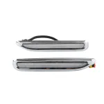 LED Daytime Running Lights White/Amber Turn Signal Dual-Color Fog Lamps for Lexus RX300 RX330 1998-2003