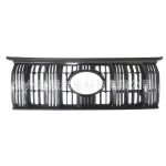 Front Radiator Grille Replacement for 2018 Toyota Land Cruiser Prado FJ150, ABS Plastic