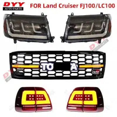Smoked Lens LED Tail Lights Assembly for Toyota Land Cruiser LC100 FJ100 1998-2007 Rear Brake Lamps Smoked Lens LED Tail Lights Assembly for Toyota Land Cruiser LC100 FJ100 1998-2007 Rear Brake Lamps