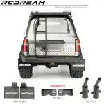 Exhaust Pipe & Mud Flaps Simulation Upgrade Set for RCDream FCX10 LC80 Land Cruiser 1/10 RC Crawler