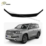 Front Hood Bug Deflector Sand Stone Guard for Toyota Land Cruiser LC200 FJ200 2017-2021, PC Material