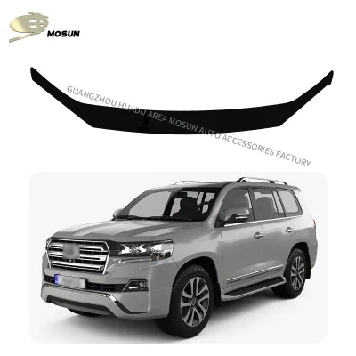 Front Hood Bug Deflector Sand Stone Guard for Toyota Land Cruiser LC200 FJ200 2017-2021, PC Material Front Hood Bug Deflector Sand Stone Guard for Toyota Land Cruiser LC200 FJ200 2017-2021, PC Material