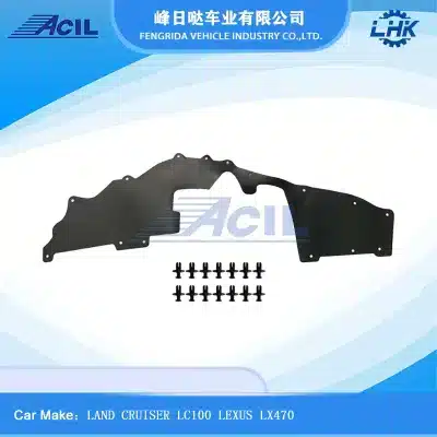Front and Rear Mudguards Splash Guards Set for Toyota Land Cruiser LC100 & Lexus LX470, Black 4-Piece Kit Front and Rear Mudguards Splash Guards Set for Toyota Land Cruiser LC100 & Lexus LX470, Black 4-Piece Kit