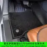 Custom Fit TPE Floor Mats with Red Carpet for Lexus LX570 LX600 2016-2025, Waterproof All-Weather Full Surround 3D Cargo Liners